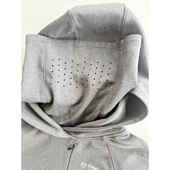 Womens Magellan Outdoors Pro Angler Gaiter Hoodie Gray XS Boyfriend Fit - Picture 7 of 8